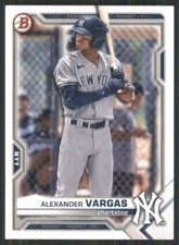 2021 Bowman Draft #BD-121 Alexander Vargas New York Yankees 50526
