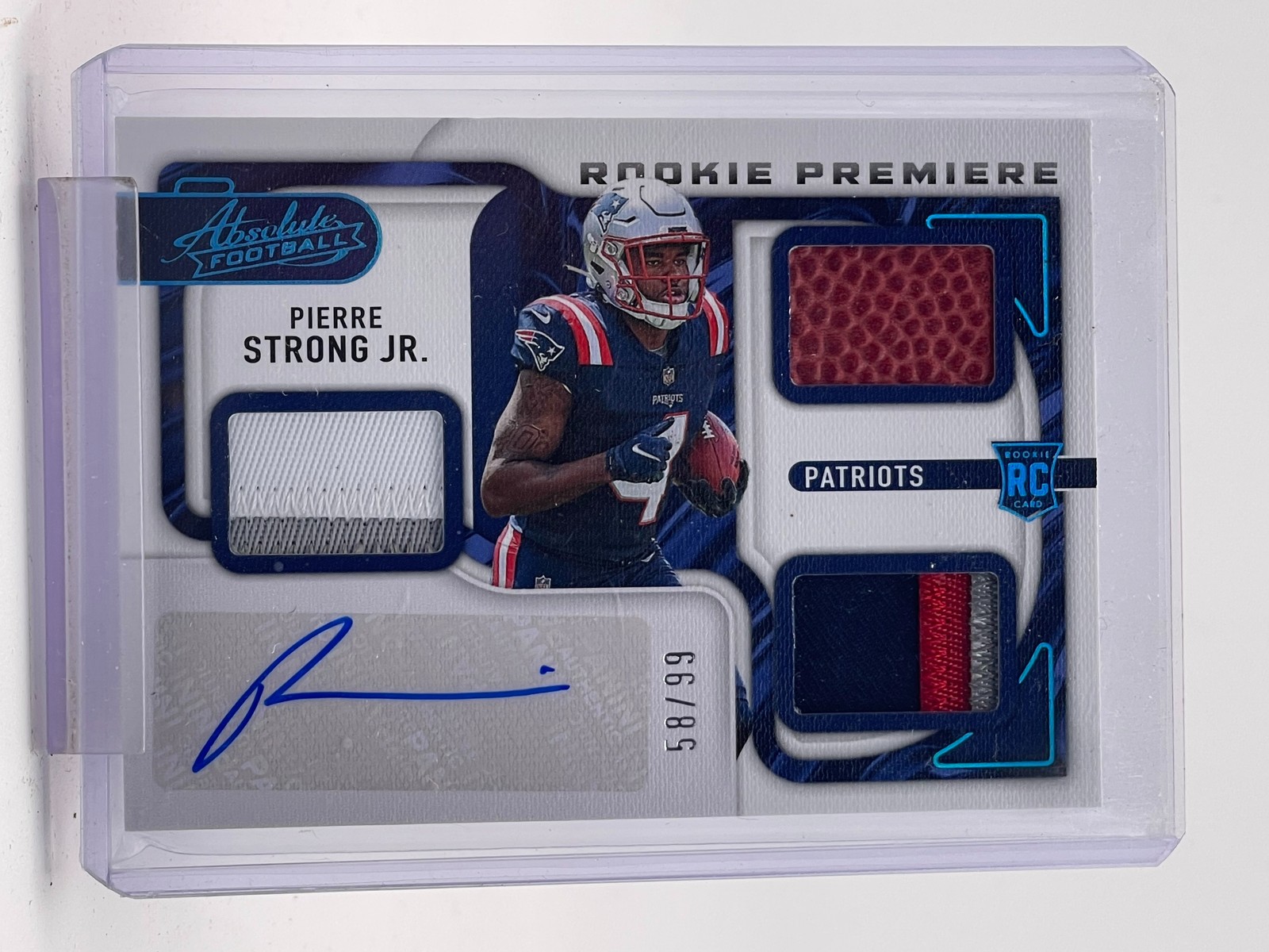 Pierre Strong Panini Absolute #241 Signature-Spectrum