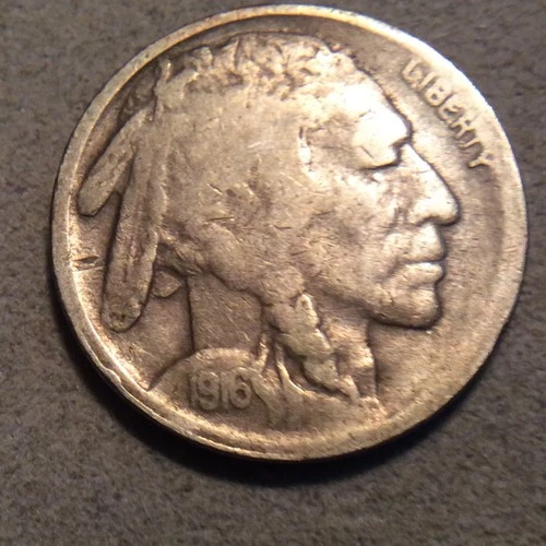 New Listing1916-S BUFFALO NICKEL  E-14 YOU GRADE FREE SHIPPING POOR QUALITY