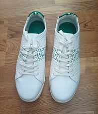 Lacoste Herren Sneaker Low Top Weiß/Grün EU 44,5