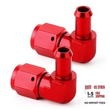 2PCS 6AN Male Flare to 3/8" Barb 90 Degree Elbow 6AN-3/8" BARB 90 Degree