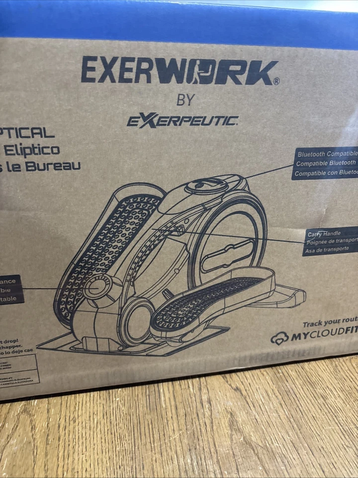 Exerpeutic Exerwork 7302 Under Desk Elliptical - My CloudFitness App Fitness New - Image 4 of 4