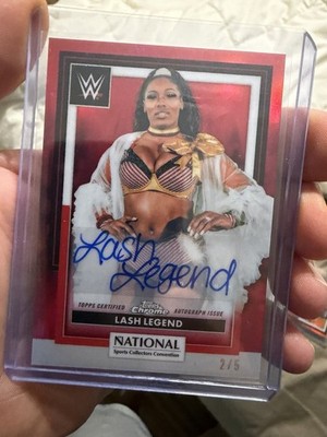 2026 Topps WWE Chrome LASH LEGEND The National NSCC Red #/5 Auto Autograph