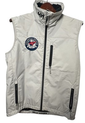 NYYC 167th Annual Regatta Men's M Helly Hansen Sailing Crew Vest Grey Fog 30270