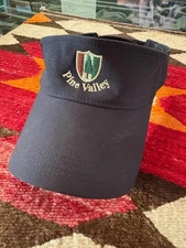 Pine Valley Golf Club Black Visor, Excellent Cond. worn 2 times