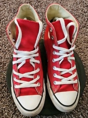 Converse Chuck Taylor All Star Hi Top Red Sneakers M9621 Men s 6.5 Women s 8.5