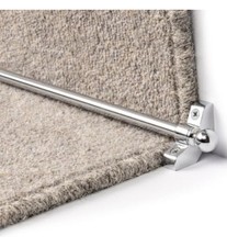 Set of 13 Stair Rods – 700mm Polished Chrome Hollow Stair Carpet Rods Set of 13 Stair Rods – 700mm Polished Chrome Hollow Stair Carpet Rods - Image 1