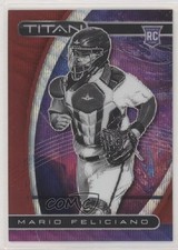 2021 Panini Chronicles Titan Ruby Wave Prizm /199 Mario Feliciano #11 4z8