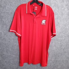 Under Armour The Playoff Polo Golf Shirt Mens XL Red Solid Loose Performance NWT