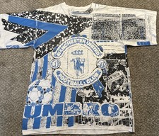 Vintage Umbro Manchester United AOP Size XL Premier League Football England
