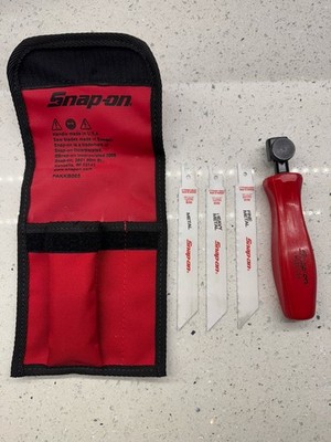 SNAP ON Tools USA NEW RED Hard Handle Quick Cutter Hand Saw and Blades HS50