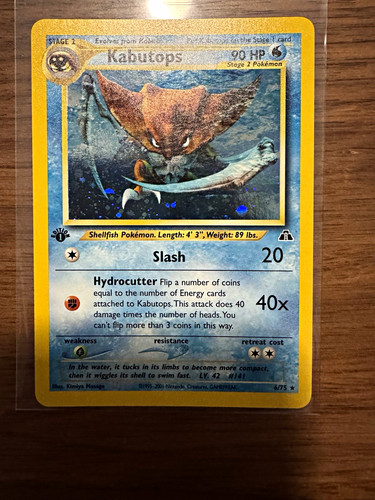 1st edition Kabutops Neo Discovery #25/75 HP90 Holo  English Pokemon TCG