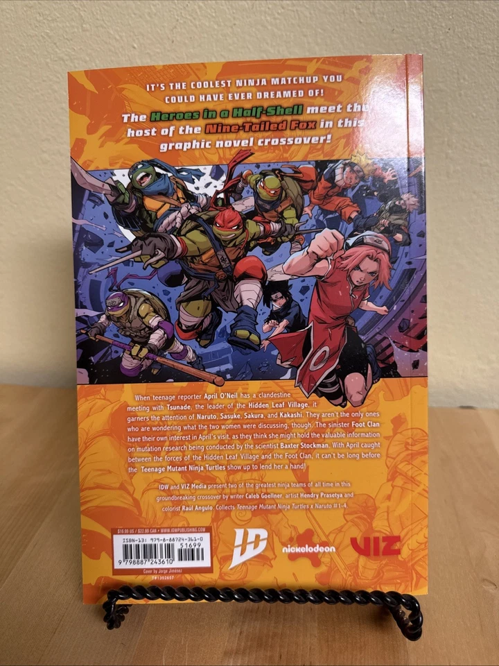 Teenage Mutant Ninja Turtles x Naruto Softcover TPB Graphic Novel - Image 2 of 4