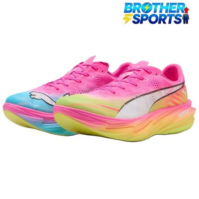 PUMA Deviate Nitro Elite 4 Running Shoes Men's Pink Blue 313298-01 