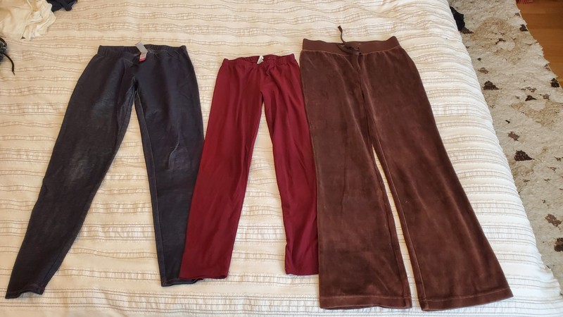 3 pc lot pants leggings jeggings sz 8 b2