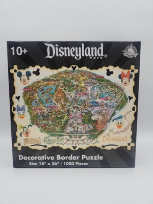 Disneyland Park Decorative Border Puzzle 1000 Pieces 18'' X 26'' COMPLETE 