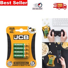 Convenient 4x AAA Rechargeable Batteries 900mAh - Ideal for Clocks and Cameras 2.25 per battery