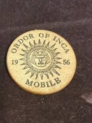 Mardi Gras Order of Inca Mobile 1985 Parade Marshal Galactic Explorations Signed