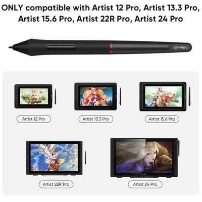 PA2 Stylus for Artist 12/13.3/15.6/22R/24 Pro Drawing Tablet
