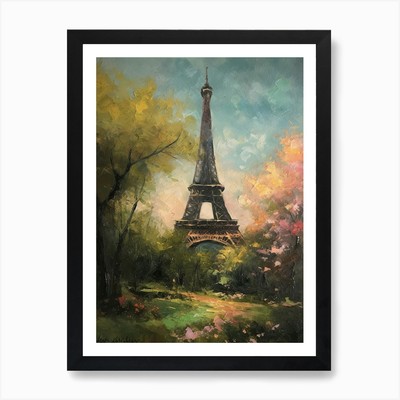 Eiffel Tower Paris France Pissarro  Framed Wall Art Poster Canvas Print Picture