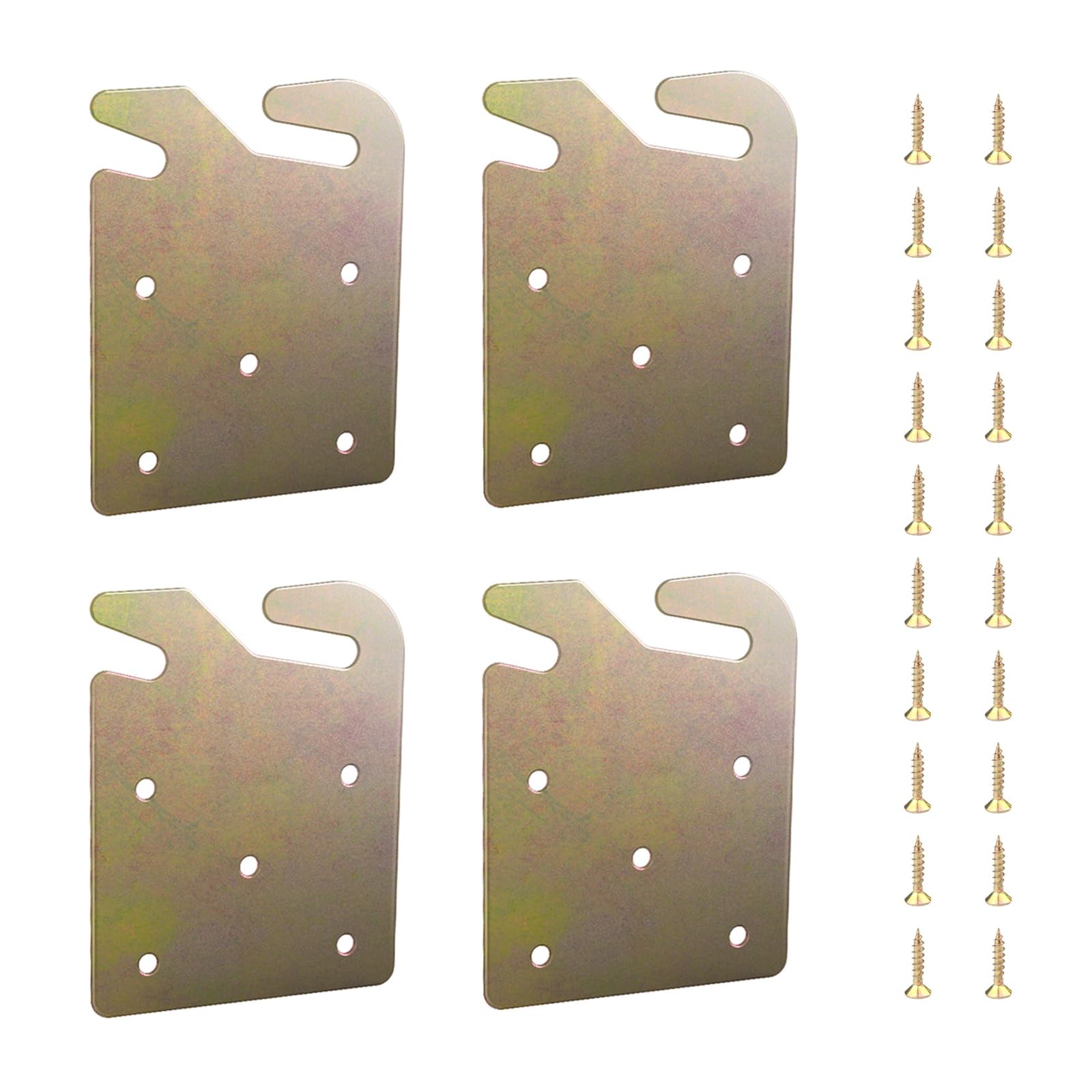 Brackets 4pcs Wood Hardware Universal Replacement Parts Rail