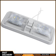 RV LED Light 12V 800lm 6000-6500K Ceiling Light Double Dome Light 48 LEDs Lamps