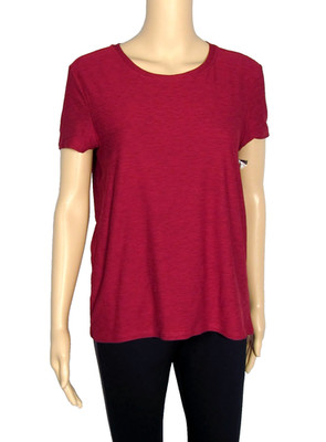 Kyodan Outdoor Women's T-Shirt Top Cranberry Red Size Small Loose Fit NWT
