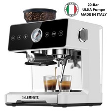 KB-ELEMENTS Espressomaschine Siebträger mit mahlwerk, 20bar, Dual-Boiler, B-ware