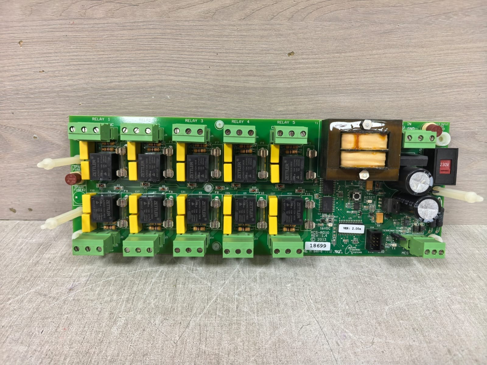 MICRO CONTROL SYSTEMS MCS-R010 REV 1.4 CIRCUIT BOARD