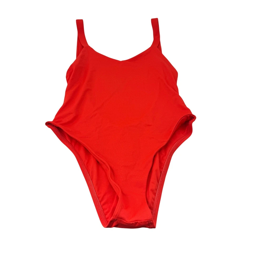 Traje de baño Vitamin A Leah de una pieza espalda baja para mujer talla mediana rojo naranja Foto 2 de 4
