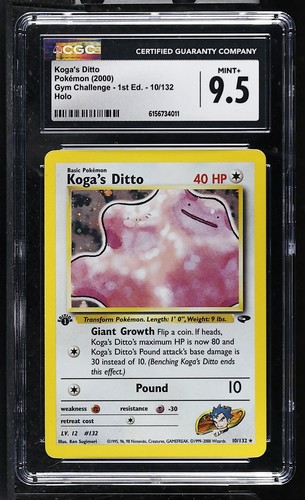 Koga's Ditto (1st Edition) graded CGC 9.5 for sale on eBay