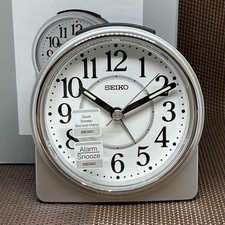 Seiko Bedside Alarm Clock Quiet Sweep Second ...
