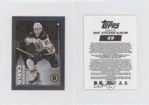 2022-23 Topps Chrome NHL Sticker Collection Brandon Carlo #49