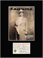 Joe Bonanno Mafia Mob Boss 11 x 14 Facsimile Autograph Photo Display RP