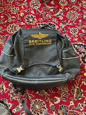 Breitling Merchandise Backpack Swiss Chronograph Black And Gold Used