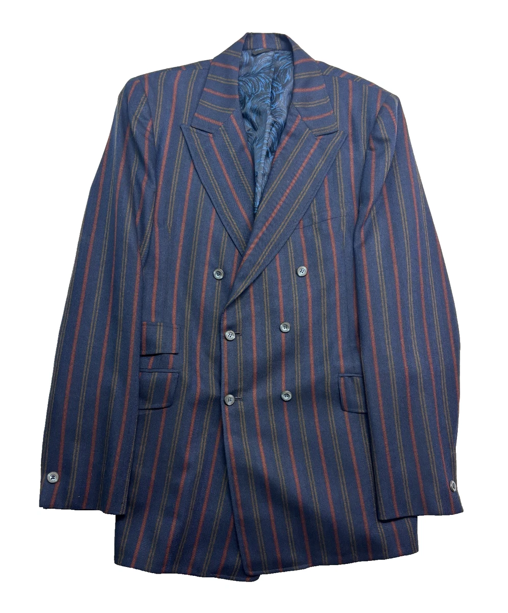 Slim Double-Breasted Striped Suits & Blazers for Men for sale | eBay