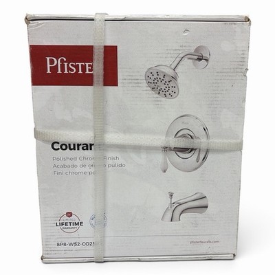 Pfister 8P8-WS2-CO2SPC Courant 1-Spray Tub & Shower Faucet Polished Chrome