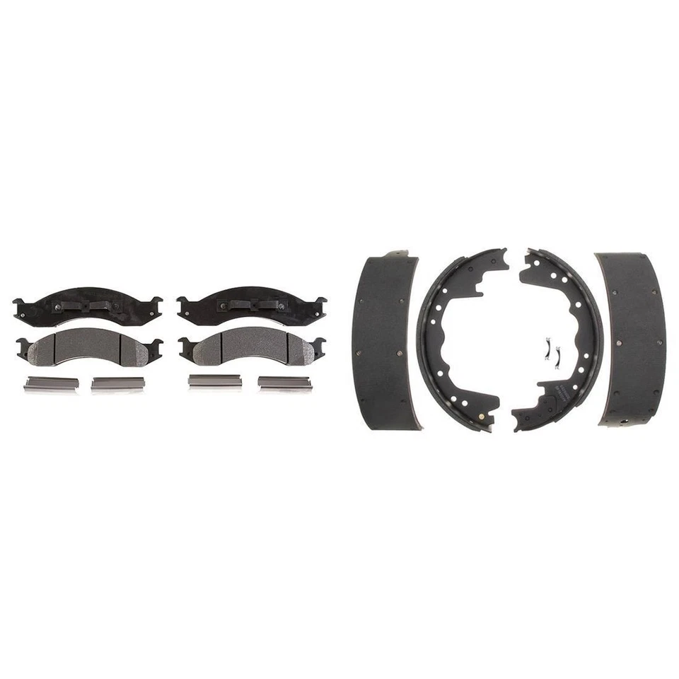 Pastillas de freno delanteras metálicas y zapatas traseras Element3 para Ford E-250 Econoline 1992 Foto 4 de 4