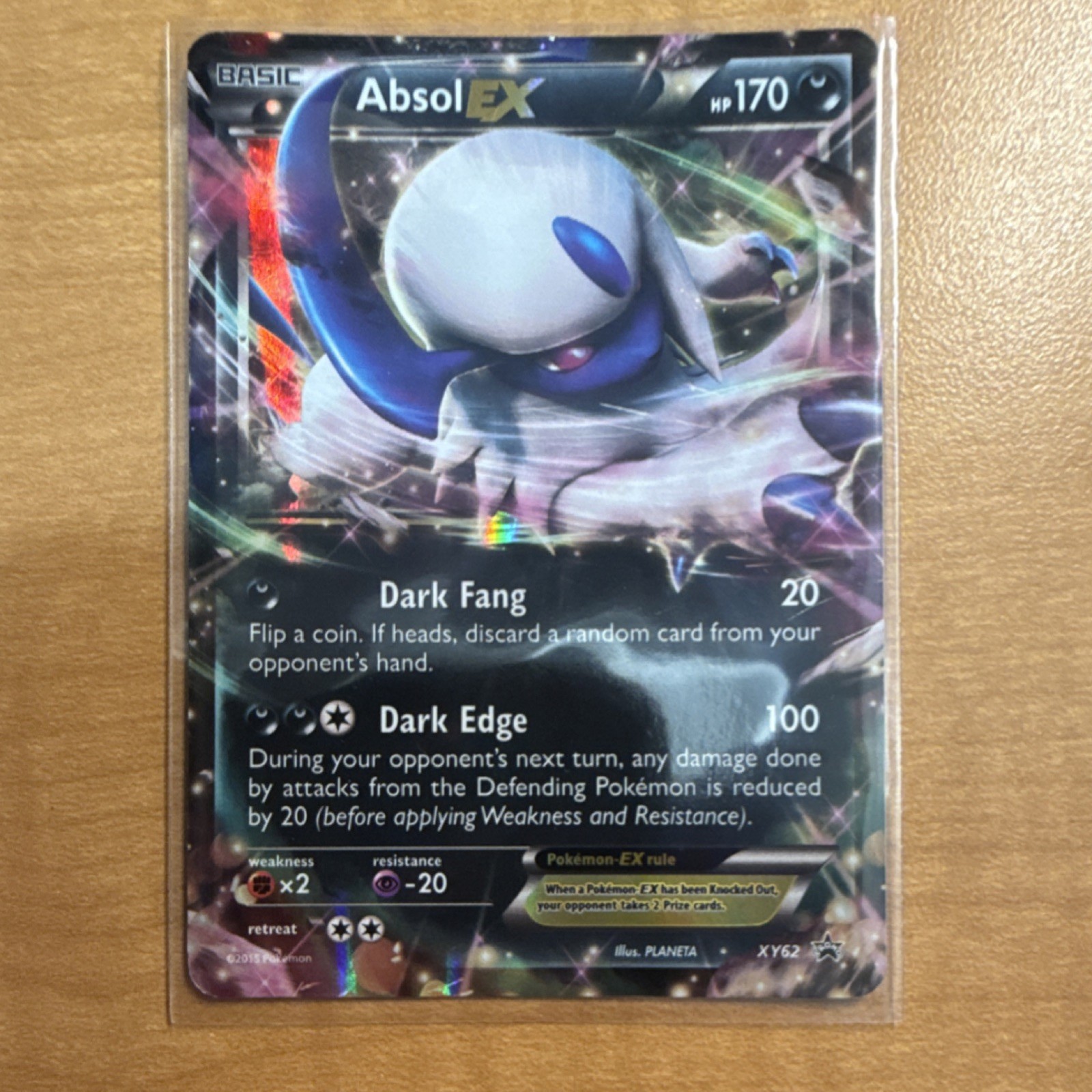 Pokémon Absol EX Black Star Promo XY62 Holo Darkness XY NM