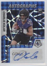 2022 Panini Mosaic Rookie Blue Prizm 55/99 Charlie Kolar #RAM-CK Auto 0vk6