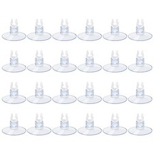 Aquarium Suction Cups, for Fish Tank Airline Tubing, with Clips 3/16" air
