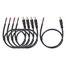 5pcs DC Power Pigtails Cables, Male 5.5mm x 2.5mm 50cm
