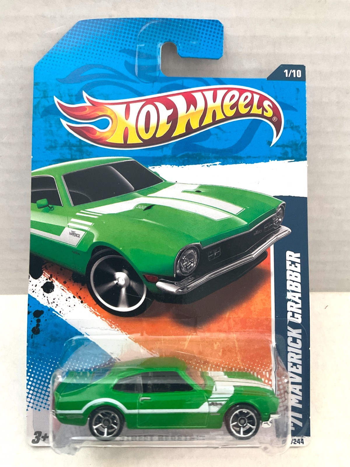 2011 Hot Wheels 71 MAVERICK GRABBER - KMART EXCLUSIVE Color - Green #81