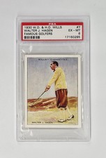 PSA 6 GRADED 1930 W.D. & H.O. Wills Cigarettes Walter J. Hagen Famous Golfers #7
