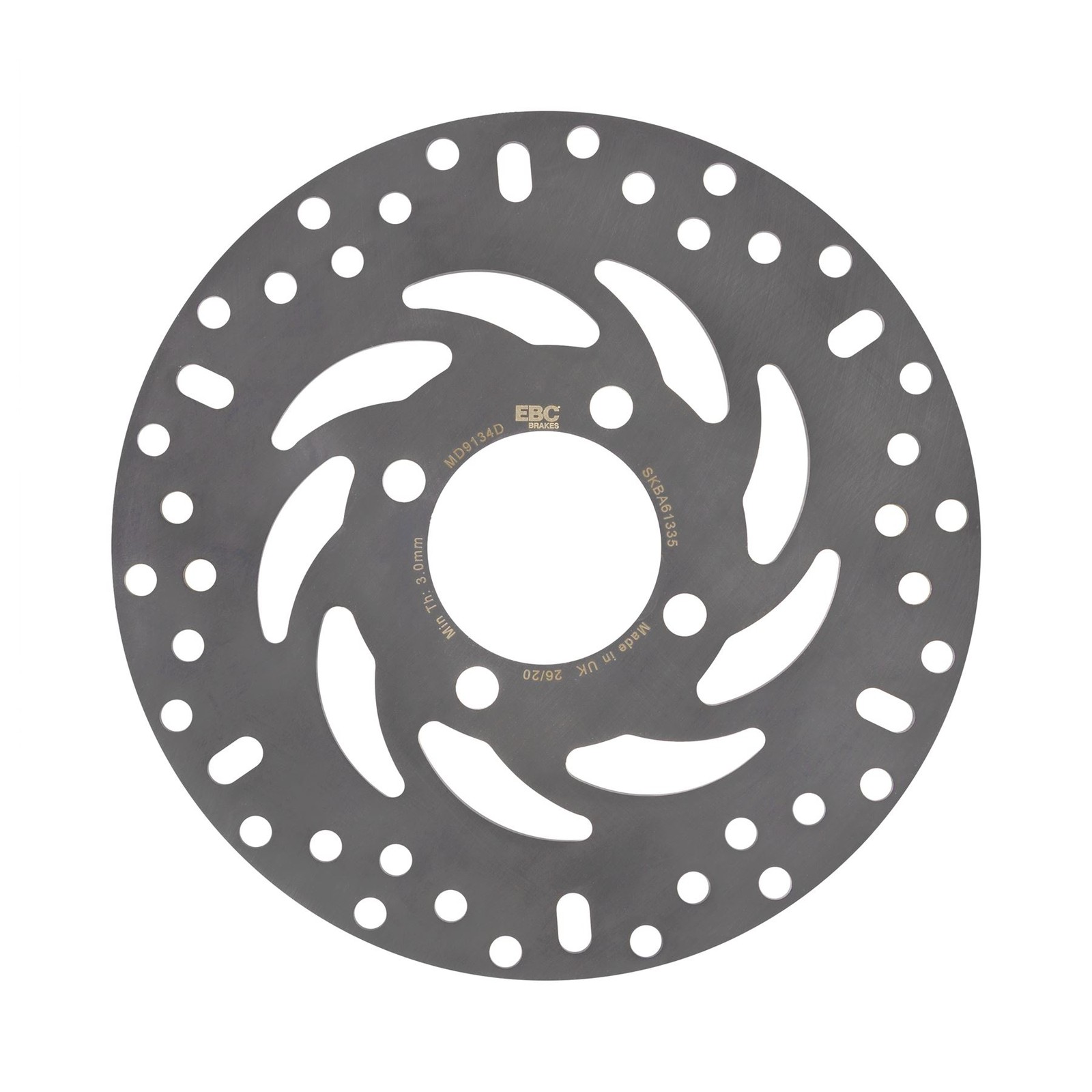 EBC Scooter Solid F&R Brake Disc (1) Front Left for Honda PCX 150 Hybrid 2019-20