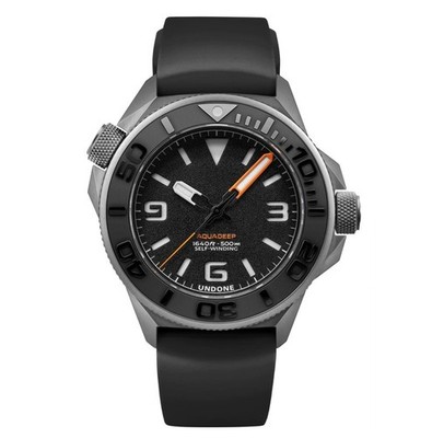 UNDONE AQUADEEP SIGNAL Automatic Titanium Silicone Black Men's Watch