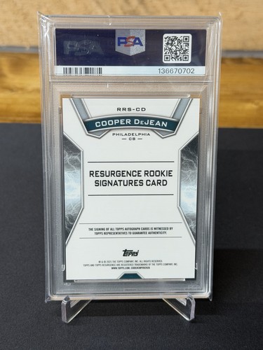 2024 Topps Resurgence Cooper Dejean Rookie Signature - Picture 2 of 2