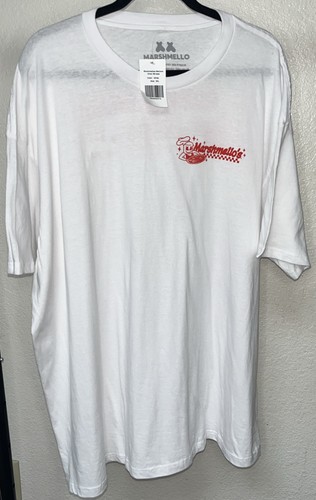 Marshmello Mello DJ Pizza Chef Rave T-Shirt Herren Gr. 3XLarge weiß - Bild 7 von 10