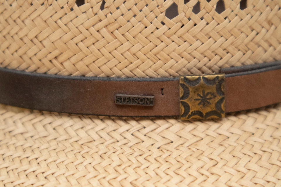 Sombrero de paja de Panamá Stetson vintage para hombre talla grande 6225 Manor Foto 2 de 4