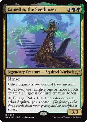 Camellia, the Seedmiser 207 R Bloomburrow Magic: The Gathering NM/M
